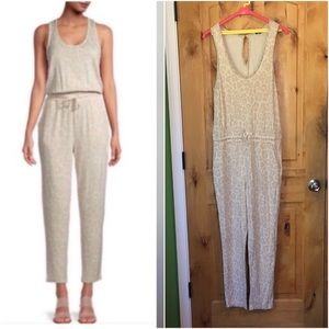 SPLENDID Costa Mesa Beige Neutral Leopard Print Jumpsuit $158 EUC M